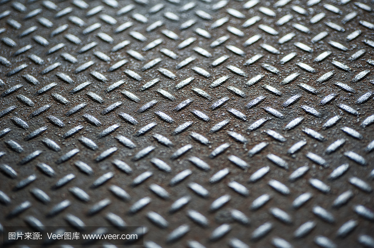 钢板结构。用于硬质工业的深色金属背景